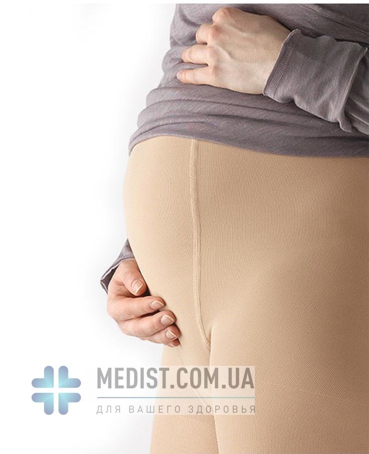 Компрессионные колготки для беременных женщин LASTOFA COTTON OFA BAMBERG 2 класс компрессии с открытым носком