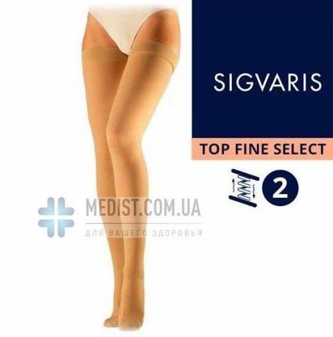 Компрессионные чулки SIGVARIS TOP FINE SELECT 2 класс компрессии с закрытым носком для женщин и мужчин