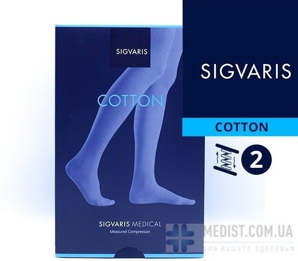 Компрессионные гольфы SIGVARIS MEDICAL COTTON 1 и 2 класс компрессии с открытым носком для женщин и мужчин 14% ХЛОПКА