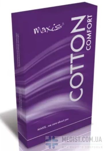 Компрессионные гольфы от варикоза Maxis Cotton с микрокапсулами Aloe Vera 2 класс компрессии открытый носок (мысок) для женщин
