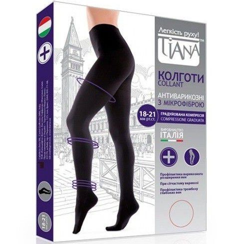 Компрессионные колготки Tiana 1 класс компрессии 140 den МИКРОФИБРА закрытый носок для женщин
