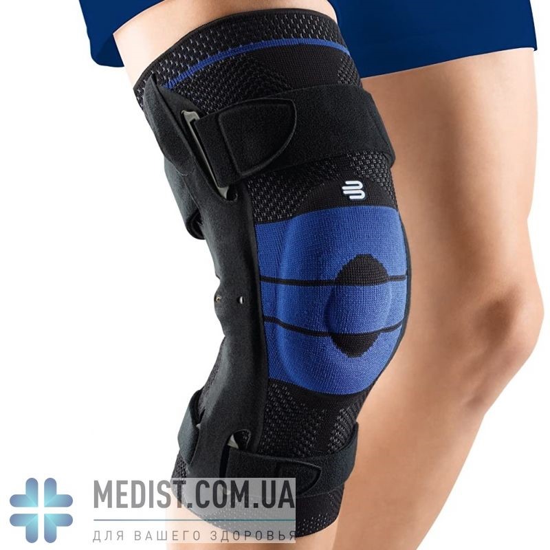 Стабилизационный коленный бандаж Bauerfeind GenuTrain S - динамический наколенник для коленного сустава с шарнирными боковыми вставками - для женщин и мужчин