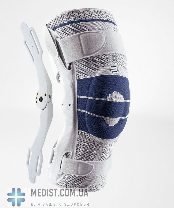 Стабилизационный коленный бандаж Bauerfeind GenuTrain S pro - динамический наколенник для коленного сустава с боковыми вставками и ограничительными шарнирами - для женщин и мужчин - фото 23674