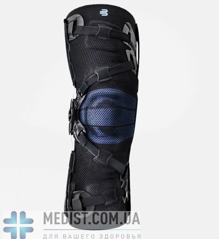 Коленный ортез Bauerfeind GenuTrain ОА - стабилизирующий бандаж для частичной разгрузки коленного сустава при остеоартрозе - для женщин и мужчин