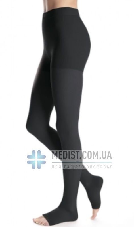 Женские компрессионные колготы от варикоза Maxis Micro 2 класс компрессии открытый носок (мысок)