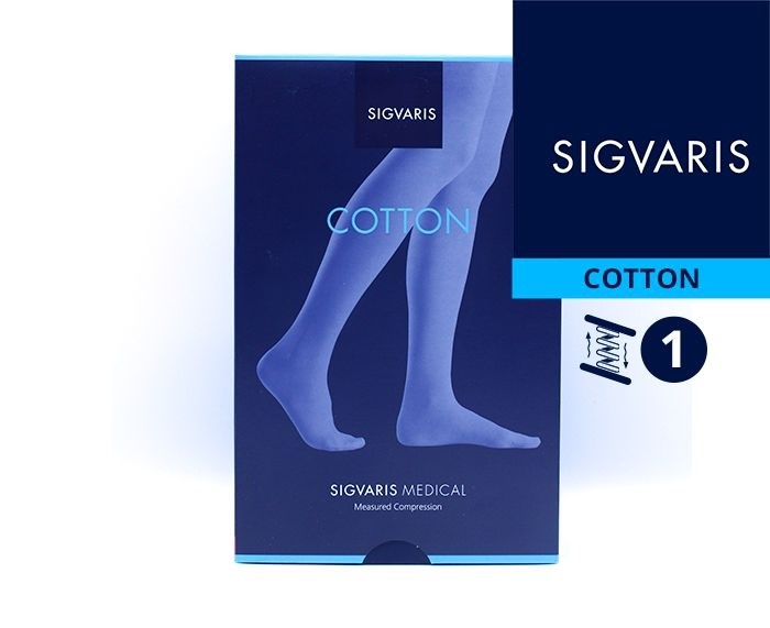 Компресійні панчохи SIGVARIS MEDICAL COTTON 1 і 2 клас компресії з відкритим і закритим носком для жінок і чоловіків 14% БАВОВНИ