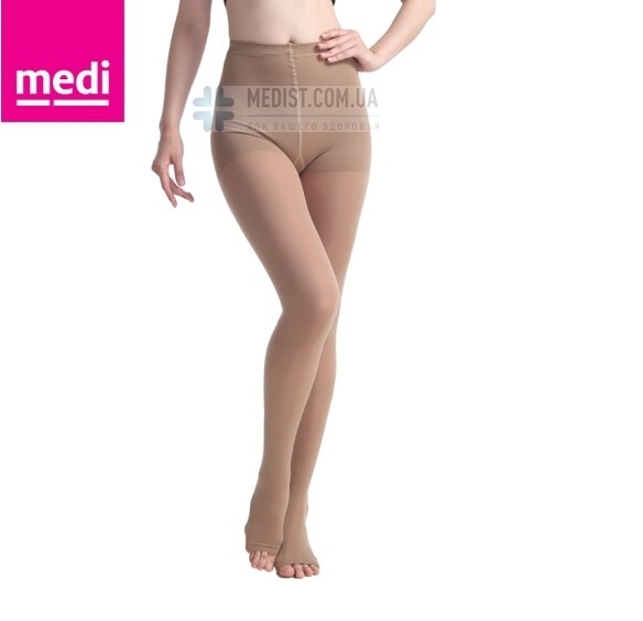 Компрессионные колготы MEDIVEN PLUS medi 1 и 2 класс компрессии с открытым и закрытым носком для женщин и мужчин