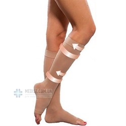 Компрессионные гольфы Soloventex 1 класс компрессии с открытым носком для женщин