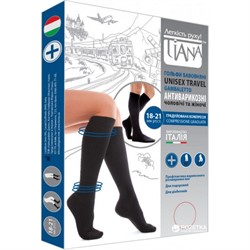 Компрессионные гольфы Tiana Unisex Travel 1 класс компрессии с закрытым носком для женщин и мужчин