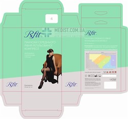 Женские компрессионные чулки RxFit профилактические с закрытым носком и кружевной резинкой