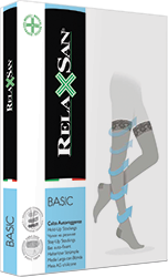 Компрессионные чулки RELAXSAN BASIC 140 DEN PLUS 2 класс компрессии закрытый носок для женщин
