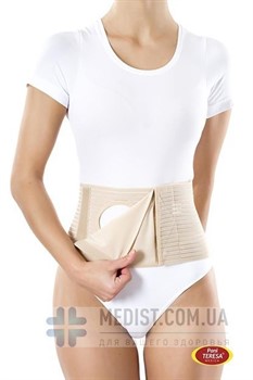 Бандаж абдоминальный с отверстием для стомы Pani Teresa PT-0106