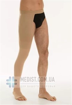 Медицинский компрессионный моночулок с застежкой на талии ПРАВЫЙ И ЛЕВЫЙ для женщин и мужчин Relaxsan Medicale Classic 2 класс компрессии с открытым носком (мыском)