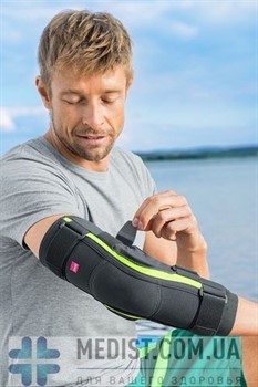 Локтевой бандаж medi Epico active для направления и стабилизации с защитой от гиперэкстензии