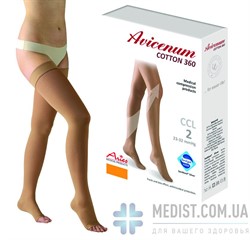 60% ХЛОПОК компрессионные чулки Aries Avicenum 360 2 класс компрессии с открытым носком ДЛЯ ЖЕНЩИН И МУЖЧИН