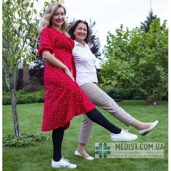 Алком 6043 женские компрессионные чулки от варикоза 3 класс компрессии открытый носок (мысок)