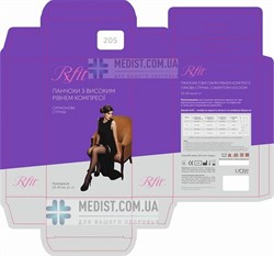 Компрессионные чулки от варикоза RxFit 2 класс компрессии с силиконовой резинкой и закрытым носком для женщин и мужчин