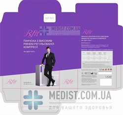 Компрессионный чулок на одну ногу с поясом и пластиковой застежкой RxFit (правый, левый) 2 класс компрессии с закрытым носком для женщин и мужчин Компрессионный чулок на одну ногу с поясом и пластиковой застежкой RxFit (правый, левый) 2 класс компрессии с закрытым носком для женщин и мужчин