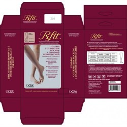 Компрессионные гольфы RxFit  2 класс компрессии с открытым носком (мыском) для женщин и мужчин