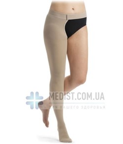 КОМПРЕССИОННЫЙ ЧУЛОК НА ОДНУ НОГУ С ЗАСТЕЖКОЙ НА ТАЛИИ SIGVARIS COMFORT 2 КЛАСС КОМПРЕССИИ С ОТКРЫТЫМ НОСКОМ ДЛЯ ЖЕНЩИН И МУЖЧИН