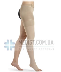Компрессионный ЧУЛОК НА ОДНУ НОГУ с застежкой на талии SIGVARIS MEDICAL COTTON 1 и 2 класс компрессии с открытым носком для женщин и мужчин 14% ХЛОПКА