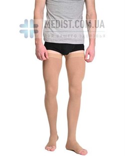 Мужские компрессионные чулки Soloventex Comfort второго класса компрессии с открытым носком (мыском)