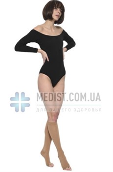 Женские компрессионные гольфы Soloventex Comfort второго класса компрессии с открытым носком (мыском)