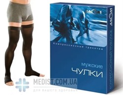 Алком 6053 мужские компрессионные чулки от варикоза 3 класс компрессии открытый носок (мысок)