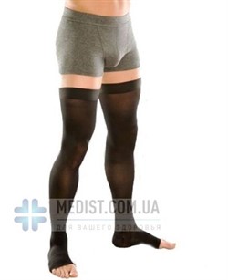 Алком 6053 мужские компрессионные чулки от варикоза 3 класс компрессии открытый носок (мысок)