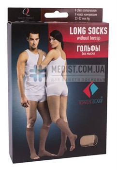 Компрессионные гольфы Tonus Elast LUX 1 класс компрессии с открытым носком ДЛЯ ЖЕНЩИН И МУЖЧИН