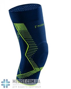 Спортивный бандаж для коленного сустава с силиконовым кольцом для надколенника, с 3D-вставкой и боковыми ребрами жесткости medi Genumedi Emotion