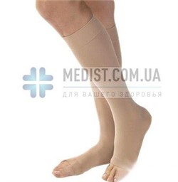 Компрессионные гольфы от варикоза Aurafix 3 класс компресии с открытым носком (мыском) для женщин и мужчин