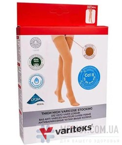 Компрессионные чулки VARITEKS 904 2 класс компрессии с закрытым носком (мыском) для женщин и мужчин