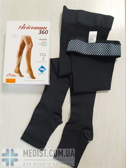 Компрессионные чулки Aries Avicenum 360 2 класс компрессии с открытым и закрытым носком и СТРОГОЙ РЕЗИНКОЙ ДЛЯ ЖЕНЩИН И МУЖЧИН