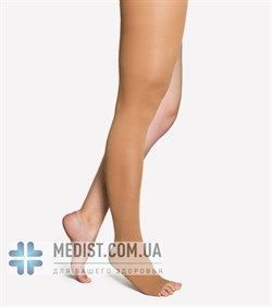 Компрессионные чулки Venotonia Soft ДЛЯ СТАНДАРТНОГО И ШИРОКОГО БЕДРА 2 класс компрессии с открытым носком ДЛЯ ЖЕНЩИН цвет карамель