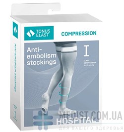 Госпитальные антиэмболические (антитромбозные) чулки ДЛЯ РОДОВ И ОПЕРАЦИЙ Tonus Elast Hospital 1 класс компрессии с закрытым носком ДЛЯ ЖЕНЩИН И МУЖЧИН