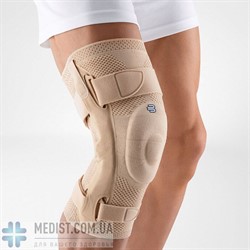 Стабилизационный коленный бандаж Bauerfeind GenuTrain S - динамический наколенник для коленного сустава с шарнирными боковыми вставками - для женщин и мужчин