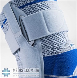 Стабилизационный коленный бандаж Bauerfeind GenuTrain S pro - динамический наколенник для коленного сустава с боковыми вставками и ограничительными шарнирами - для женщин и мужчин