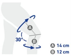Умный коленный бандаж GenuTrain A3 Bauerfeind - динамический наколенник для комплексного лечения болей в коленном суставе с коррегирующим пелотом и специальной массирующей вставкой - для женщин и мужчин
