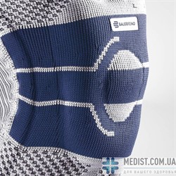 Умный коленный бандаж GenuTrain A3 Bauerfeind - динамический наколенник для комплексного лечения болей в коленном суставе с коррегирующим пелотом и специальной массирующей вставкой - для женщин и мужчин