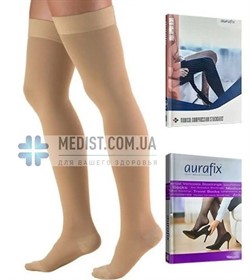 Компрессионные чулки Aurafix 2 класс компрессии закрытый носок