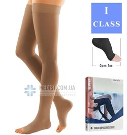 Компрессионные чулки Aurafix 1 класс компрессии с открытым носком