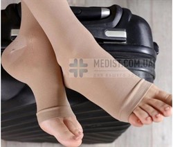 Компрессионные гольфы от варикоза Aurafix 2 класс компрессии с открытым носком (мыском) для женщин и мужчин