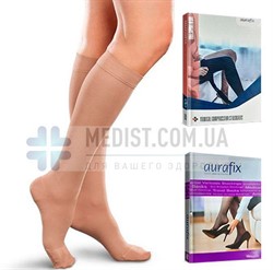 Компрессионные гольфы от варикоза Aurafix 1 класс компрессии закрытый носок для женщин и мужчин