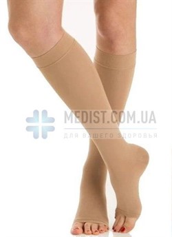 Компрессионные гольфы от варикоза Aurafix 1 класс компрессии открытый носок для женщин и мужчин