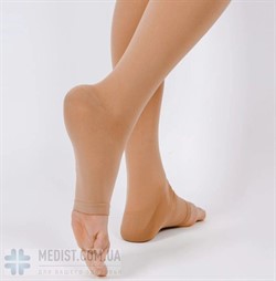 Компрессионные гольфы ComfortMed 2 класс компрессии с открытым носком ДЛЯ ЖЕНЩИН И МУЖЧИН, беж