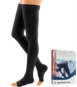 Компрессионные чулки Aurafix 1 класс компрессии с открытым носком