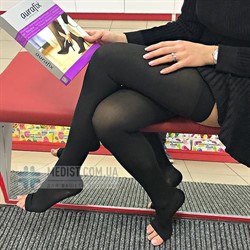 Компрессионные чулки Aurafix 1 класс компрессии с открытым носком