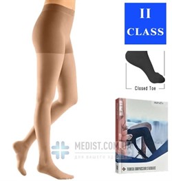 Компрессионные колготы Aurafix 2 класс компрессии с закрытым носком