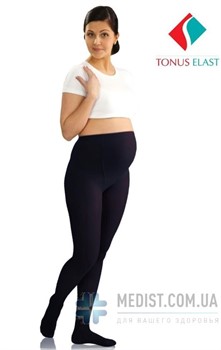 Компрессионные колготки ДЛЯ БЕРЕМЕННЫХ Tonus Elast профилактические с закрытым носком черные